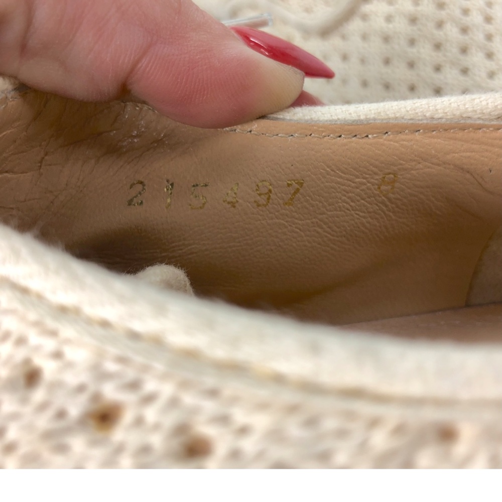 Ivory Knit Stephane Kelian Paris Knit Oxfords Sz 8 - Picture 8 of 12